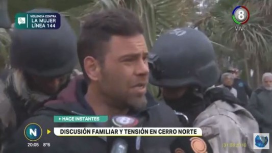 Una discusión familiar terminó en un verdadero momento de tensión