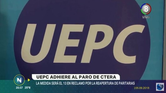 Uepc adhiere al paro de Ctera