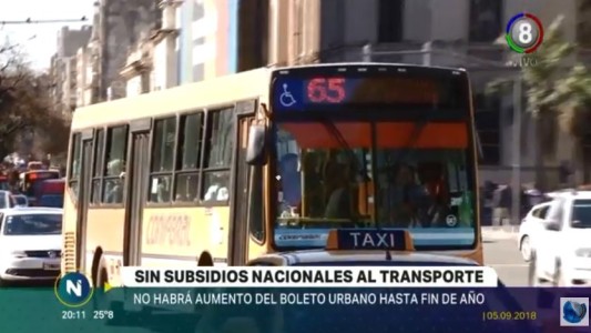 El boleto del transporte urbano no aumentará hasta fin de año