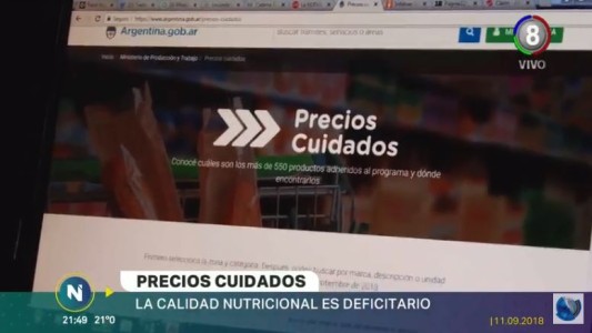 Precios cuidados: La calidad de los alimentos es deficitaria