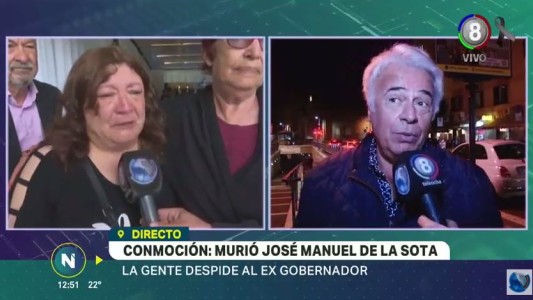 El dolor de la gente tras la muerte del ex gobernador