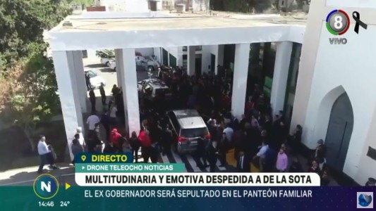 La llegada de los restos del ex gobernador al cementerio San Jerónimo