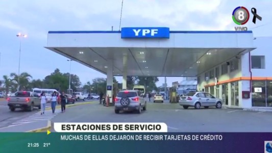 Varias estaciones de servicios dejaron de recibir tarjetas de crédito