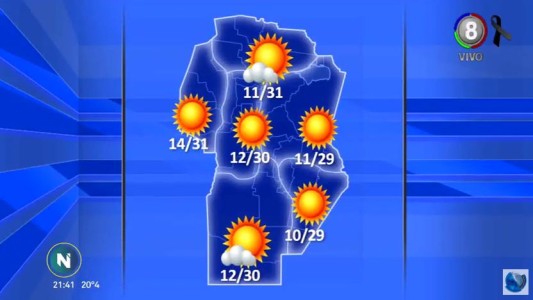 Pronóstico del tiempo viernes 21 de septiembre