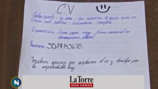 Querer es poder: El joven que presentó su CV hecho a mano consiguió trabajo