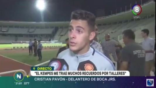 Pavón y Buffarini en la previa del encuentro frente a Gimnasia