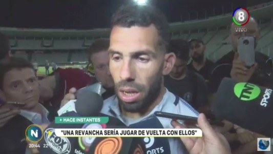 Carlos Tévez en la previa del encuentro frente a Gimnasia