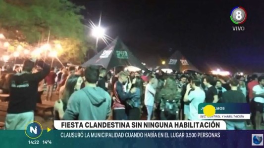 Clausuraron fiesta electrónica clandestina con más de tres mil asistentes