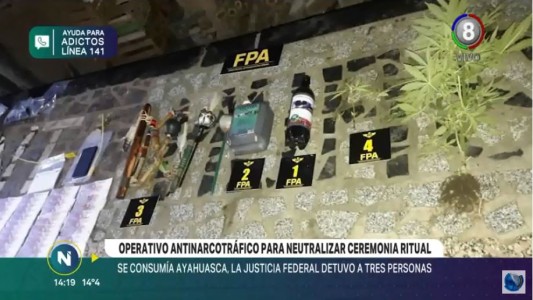Tres detenidos tras ritual con "Ayahuasca"