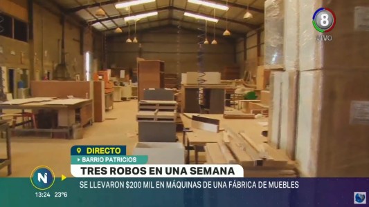 Boqueteros se llevaron 200 mil pesos en maquinarias de una fábrica de muebles