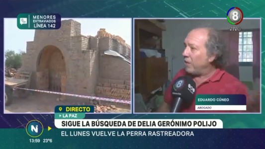 Sigue la búsqueda de Delia Polijo: La palabra del abogado de la familia