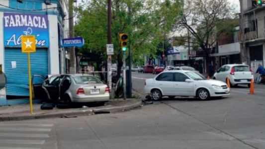 Dos heridos en espectacular choque en Juan B. Justo y Diagonal Ica