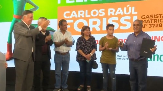 Bancor, entregó el primer premio “Dale Gas”