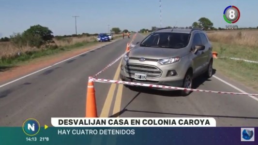 Violento robo, persecución y detenidos en Colonia Caroya