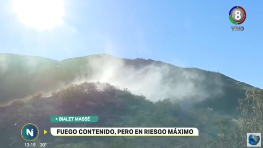 Quedó contenido el incendio en Bialet Massé