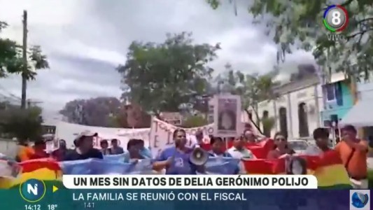Marcharon a 30 días de la desaparición de Delia Gerónimo Polijo