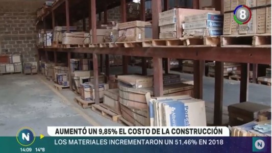 Materiales para la construcción por encima del andamio: Subieron más de un 50%