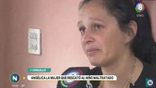 Habló la mujer que rescató al menor: "Estaba tirado en un colchón, flaco, con un ojo golpeado"