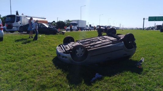 Un herido tras choque múltiple en Circunvalación