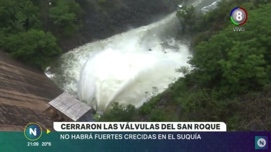 Cerraron las válvulas del San Roque y no se esperan crecidas en el Suquía