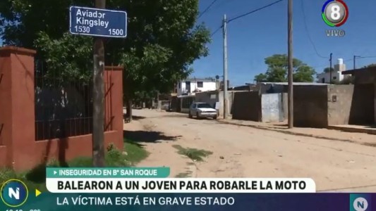 Un joven se encuentra grave tras ser baleado durante un robo