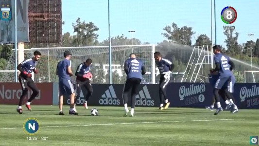 La selección Argentina se prepara para enfrentar a México