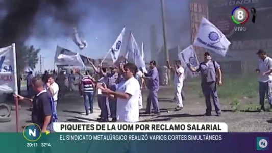 Por reclamo salarial, la UOM realizó piquetes en Córdoba