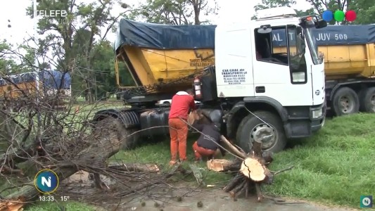 Camión despistó camino a La Calera: De milagro no hubo heridos