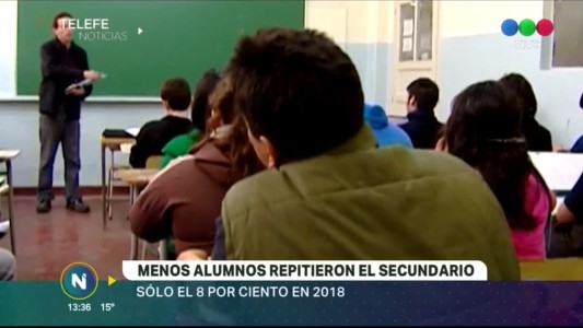 Bajó la tasa de alumnos repitentes en el nivel secundario