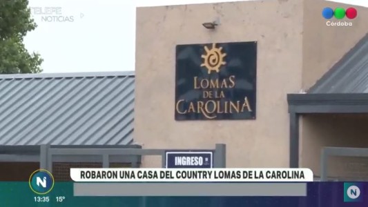 Robaron en una vivienda del country Lomas de la Carolina