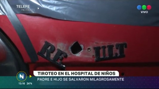 Tiroteo en el Hospital de Niños: Padre e hijo se salvaron de milagro