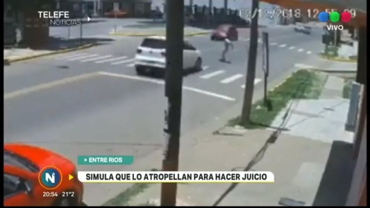 VIDEO | Carancho: Simula que lo atropellan para hacer juicio