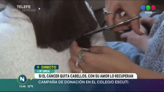 Alumnos solidarios, regalan su pelo para pacientes oncológicos