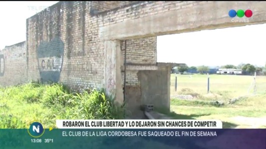 Robaron el Club Libertad y lo dejaron sin chances de competir