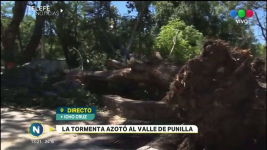 Icho Cruz, la tormenta azotó al Valle de Punilla