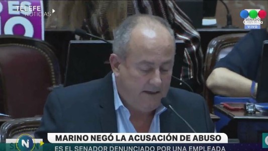 El senador Marino negó la acusación de abuso