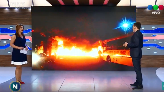 Se incendiaron cuatro colectivos de la empresa ERSA