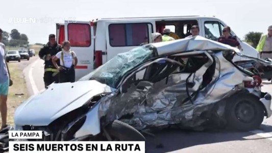 Seis muertos por un choque en La Pampa