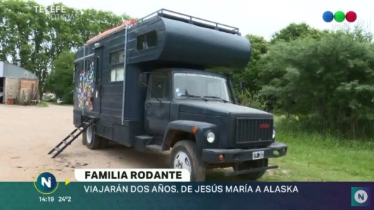 Familia rodante: Viajarán desde Jesús María hasta Alaska