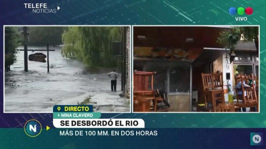 Mina Clavero se recupera tras la crecida del río
