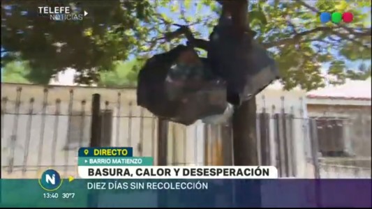Basura, calor y desesperación