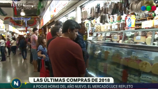 Compras de último momento, el mercado lució repleto