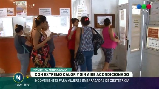 Calor insoportable: Sin aire acondicionado en el Hospital Misericordia
