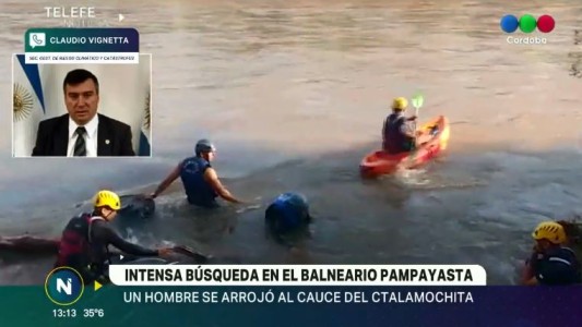 Sigue la búsqueda del joven que cayó al Ctalamochita