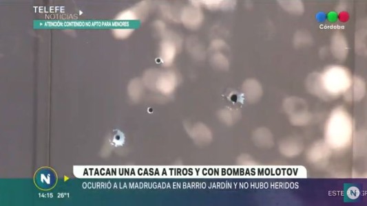 Una vivienda atacada a balazos y con una bomba molotov