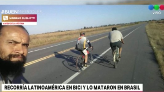 Un argentino que recorría América latina en bicicleta murió baleado en Brasil