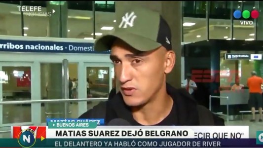 Matías Suárez pasó la revisión médica y habló como jugador de River
