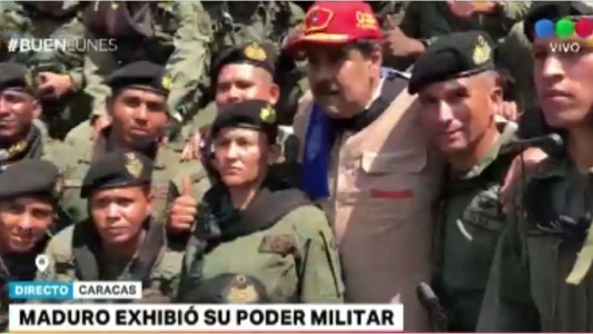 Maduro exhibió su poder militar
