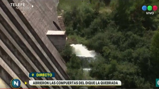 Polémica por la apertura de las compuertas del dique La Quebrada
