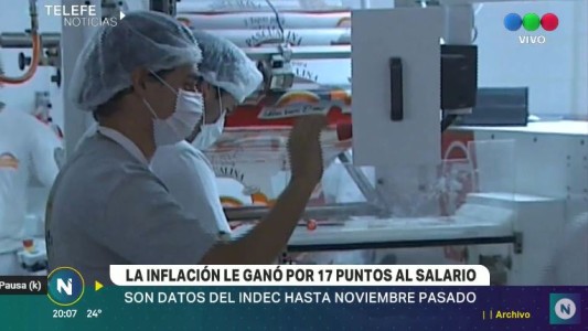 La inflación le sacó 17 puntos al salario